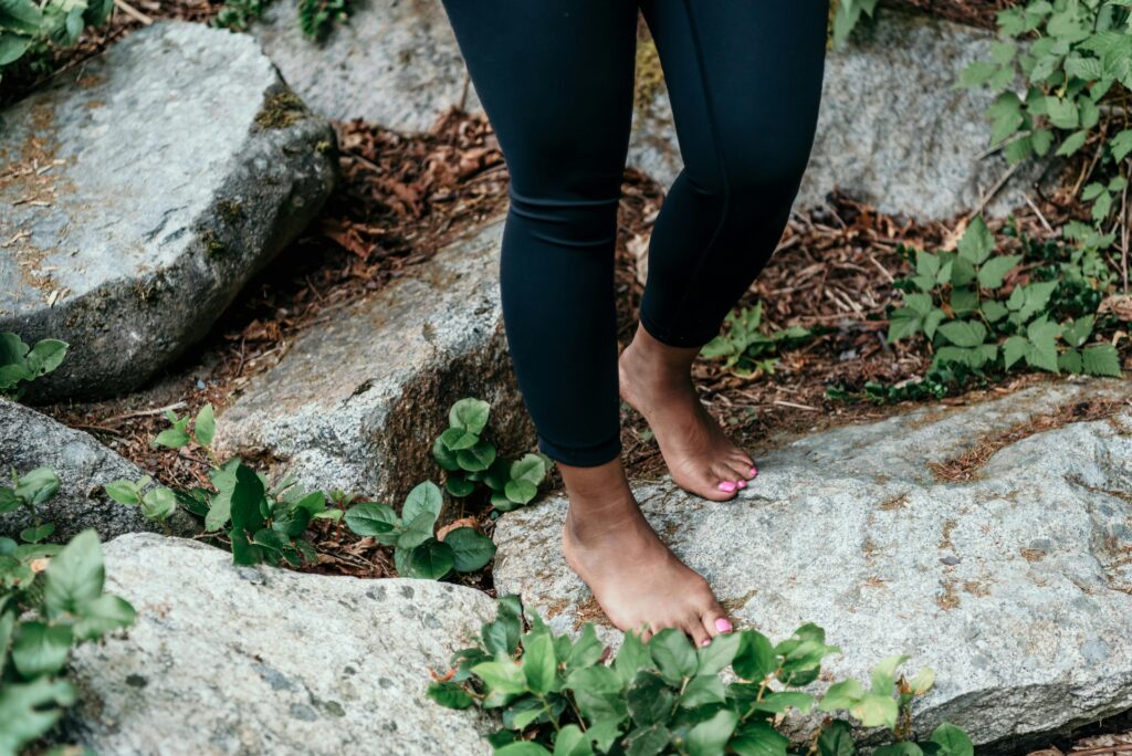 Black woman grounding